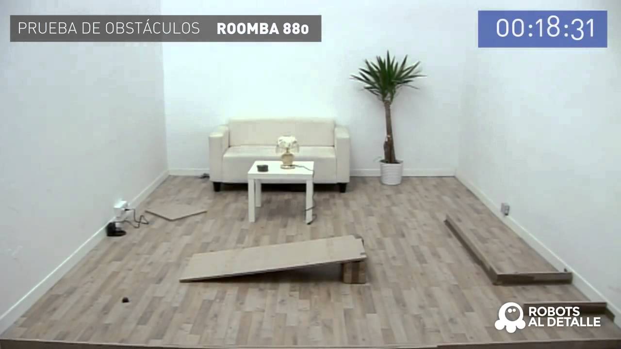 Робот-пылесос iRobot Roomba 880 тест препятствий