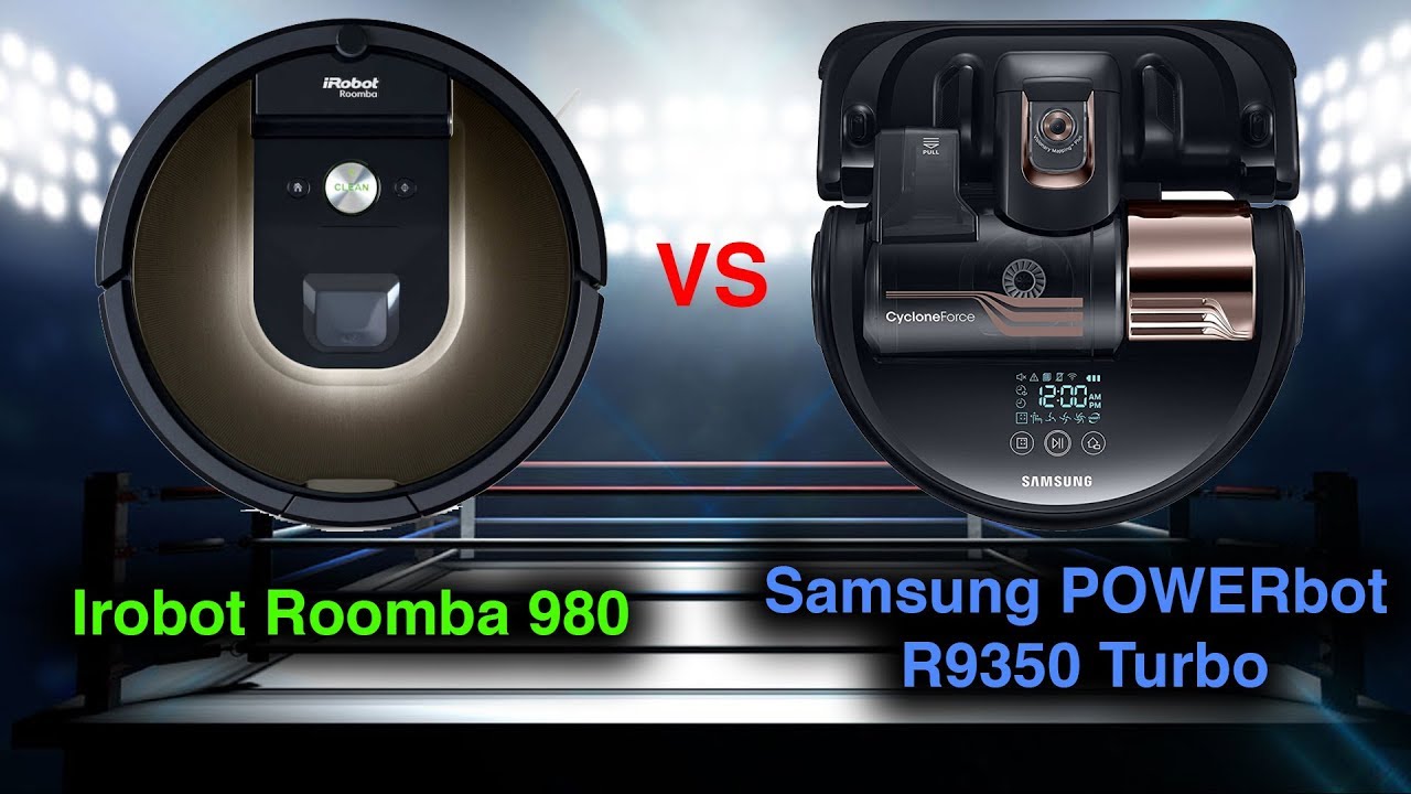 Roomba 980 VS Samsung POWERbot R9350 Turbo DETAILED Robot Vacuum Comparison