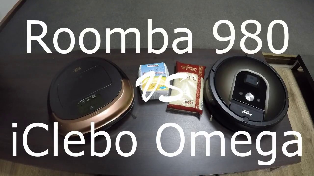 Битва роботов-пылесосов iRobot Roomba 980 VS iClebo Omega