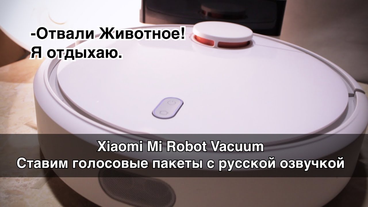 Xiaomi Mi Robot Vacuum Cleaner cтавим голосовые пакеты с русской озвучкой
