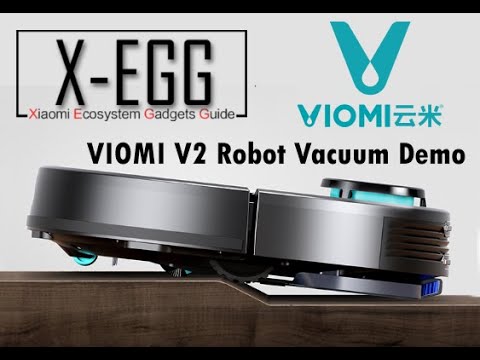 VIOMI V2 robot vacuum Demo Sweeping, Mopping and scrubbing Review