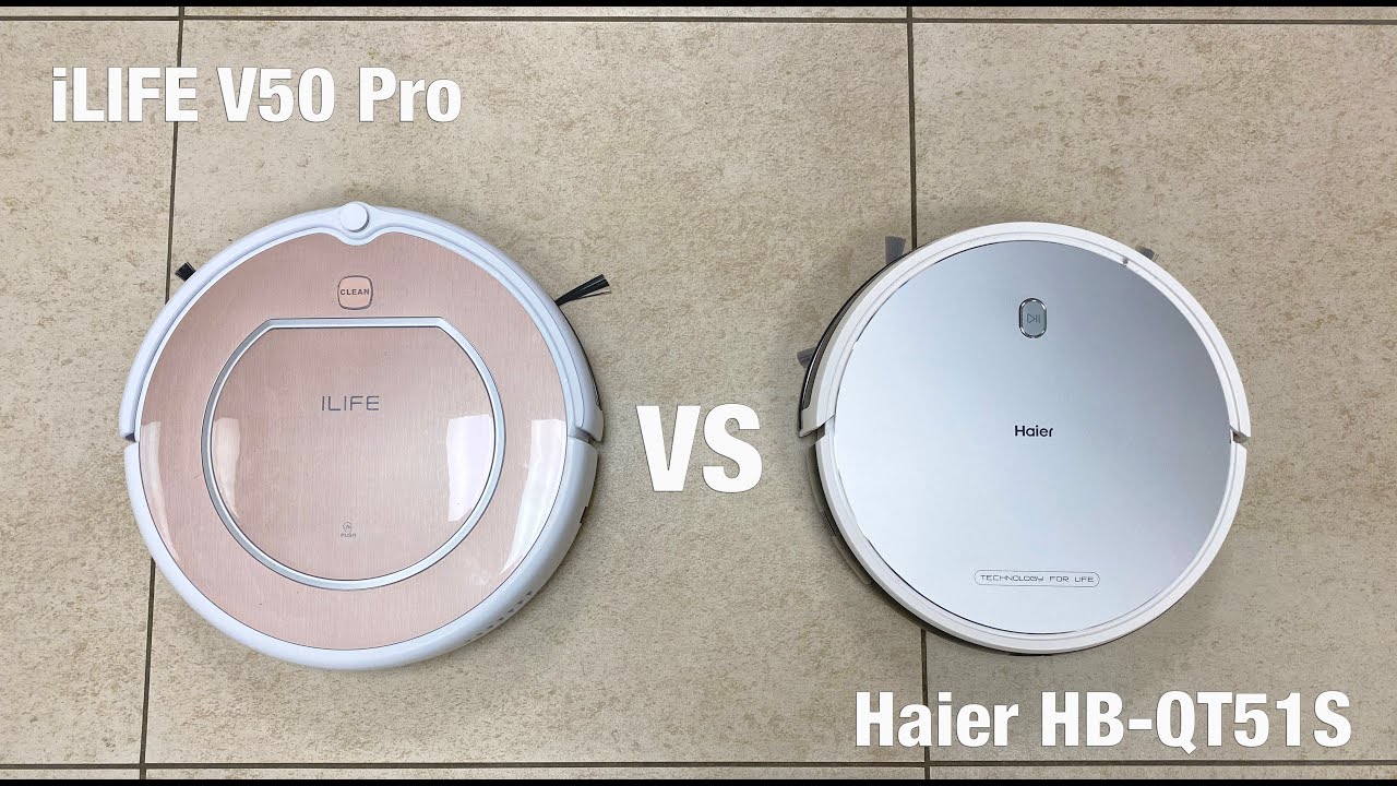 Обзор робота пылесос Haier HB-QT51S и сравнение с iLife V50 Pro
