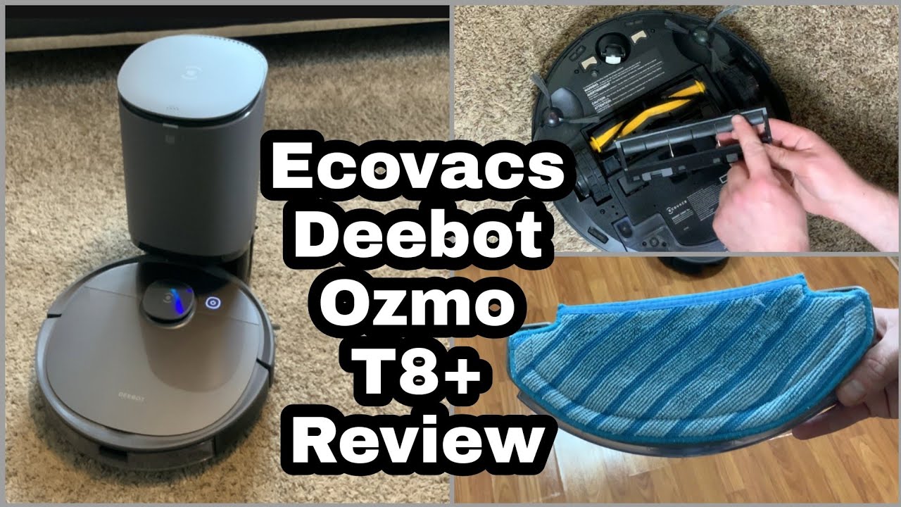 Ecovacs Deebot Ozmo T8+ Vacuum Mopping Robot Review Demonstration - T8 Plus
