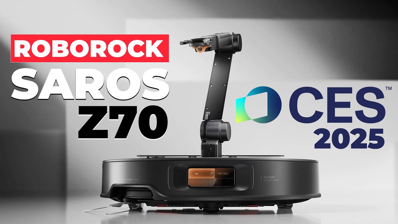 Roborock Saros Z70: рука-манипулятор, 22 000 Па, щётка с ножами🔥 Первая информация с CES 2025✅